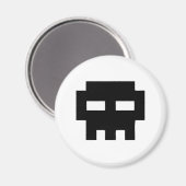 Aimant Pirate 8 Bits Skull (Recto/Verso)