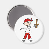 Aimant Pirate Bâton Avec Épée (Recto/Verso)