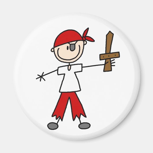 Aimant Pirate Bâton Avec Épée (Devant)