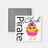 Aimant Pirate Chick (Recto/Verso)