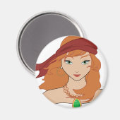 Aimant Pirate Chicks ROCK ! (Recto/Verso)