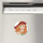 Aimant Pirate Chicks ROCK ! (In Situ (Lave-vaisselle))