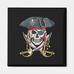 Aimant Pirate Crâne Halloween Petits garçons Filles Enfan