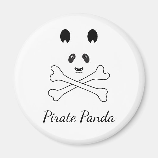 Aimant Pirate de Panda (Devant)