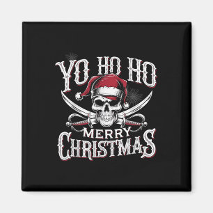 Aimant Pirate de vacances Yo Ho Ho Joyeux Noël Chapeau de