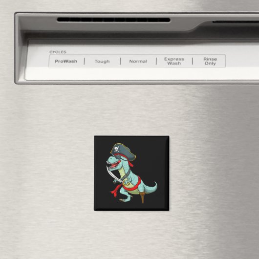 Aimant Pirate Dinosaure T Rex Funny Tyrannosaurus Hallowe (In Situ (Lave-vaisselle))