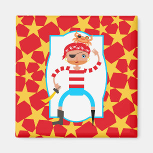 Aimant Pirate et crabe mignons