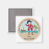 Aimant Pirate kid birthday (Recto/Verso)