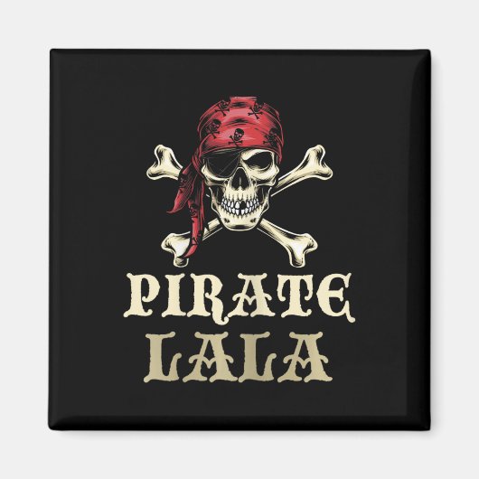 Aimant Pirate Lala Skull Correspondant Grand-mère Hallowe (Devant)