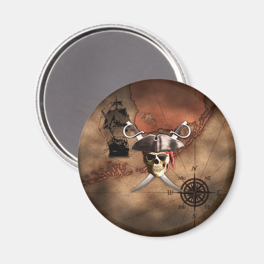 Aimant Pirate map (Recto/Verso)