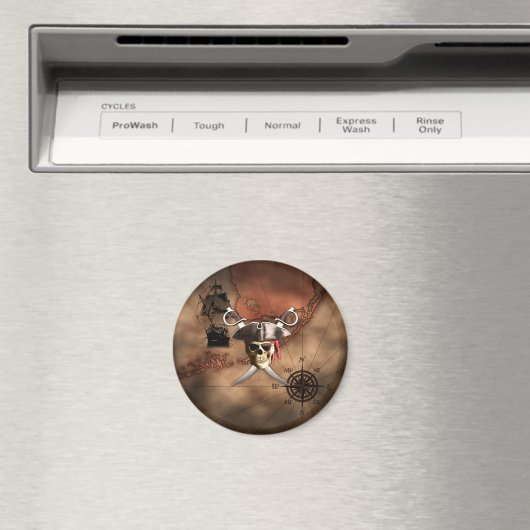 Aimant Pirate map (In Situ (Lave-vaisselle))