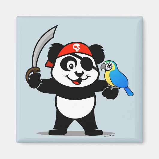 Aimant Pirate Panda (Devant)