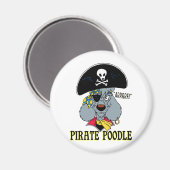 Aimant Pirate Poodle (Recto/Verso)