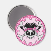 Aimant Pirate Princess Kitty Skull (Recto/Verso)