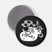 Aimant Pirate rétro (Recto/Verso)