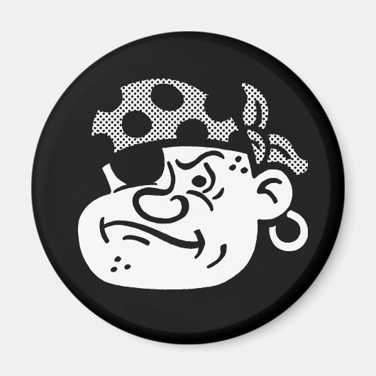 Aimant Pirate rétro (Devant)