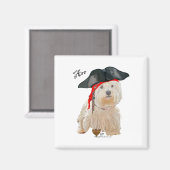 Aimant Pirate Westie (Recto/Verso)