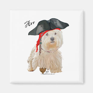 Aimant Pirate Westie