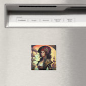 Aimant Pirate Woman Imaginaire Art (In Situ (Lave-vaisselle))