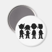 Aimant Pirates dans l'aimant Silhouette (Recto/Verso)