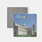Aimant Pisa Italie cool design magnétique (Recto/Verso)