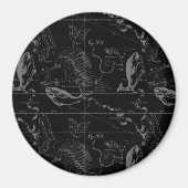 Aimant Pisces Constellation Map par Hevelius 1690 (Devant)