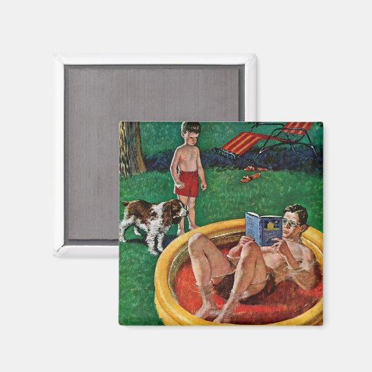 Aimant Piscine d'attente (Recto/Verso)