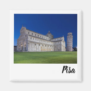 Aimant Pise Tour penchée Panorama de nuit Italie Cadeau