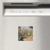 Aimant Pissaro : Arbre à prune floraison par Camille Piss (In Situ (Lave-vaisselle))