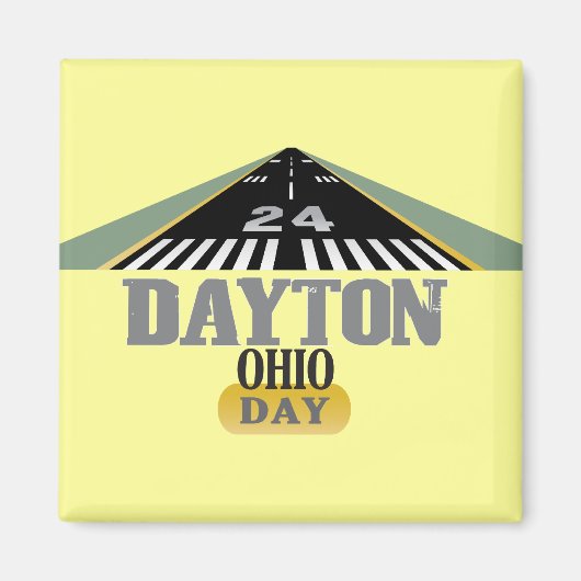 Aimant Piste 24 - Dayton Ohio DAY (Devant)