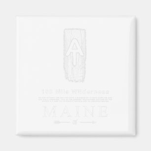 Aimant Piste Appalachian Blaze 100 Mile Wilderness Maine