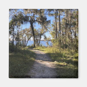 Aimant Piste au bord de la rivière