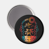 Aimant Piste cyclable Retro Cape Cod (Recto/Verso)