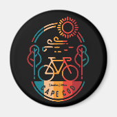 Aimant Piste cyclable Retro Cape Cod (Devant)