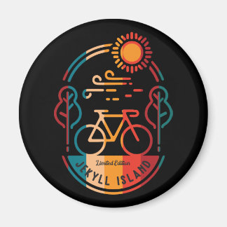 Aimant Piste cyclable Retro Jekyll Island
