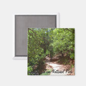 Aimant Piste Emerald Pool - Parc national Zion (Recto/Verso)