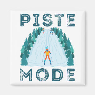 Aimant Piste Mode ski alpin Ski de montagne Ski de montag