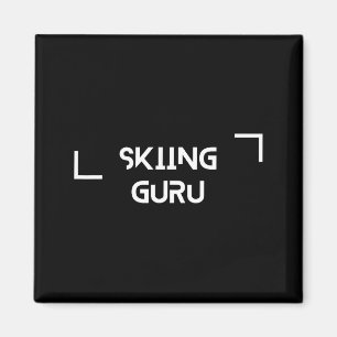 Aimant Pistes de ski aventure montagne sports d'hiver alp