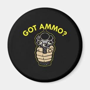 Aimant Pistol noir ammo