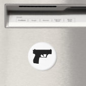Aimant pistolet noir (In Situ (Lave-vaisselle))