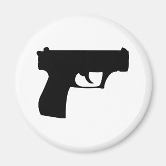Aimant pistolet noir