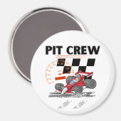 Aimant Pit Crew Anniversaire Fête Thème Race Cars (Recto/Verso)
