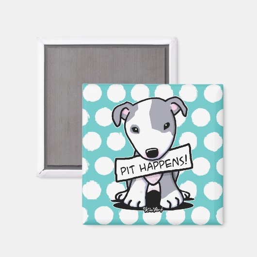 Aimant Pit Happer Pit Bull Dog (Recto/Verso)