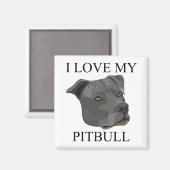 Aimant PITBULL Love ! (Recto/Verso)