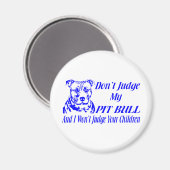 AIMANT PITBULL NE JUGE PAS (Recto/Verso)