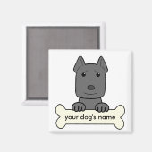 Aimant Pitbull personnalisé (Recto/Verso)