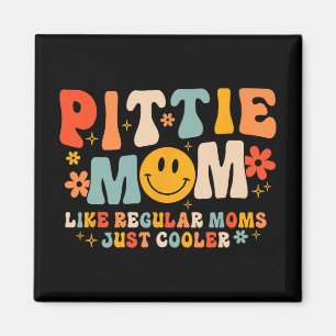Aimant Pittie Maman Pitbull Maman Amoureux des chiens Fêt