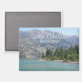 Aimant Pittoresque Lake Chelan, Washington (Recto/Verso)