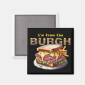 Aimant Pittsburgh - "Je viens de Burgh" (Recto/Verso)