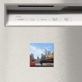 Aimant Pittsburgh PA - Train Par Smithfield St Bridge (In Situ (Lave-vaisselle))